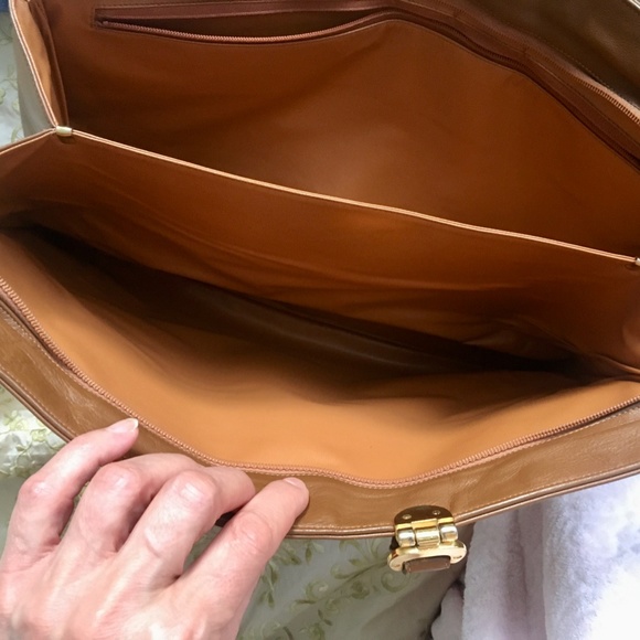 Susan Gail Briefcase  Vintage Calf Skin  1970's - Picture 4 of 5